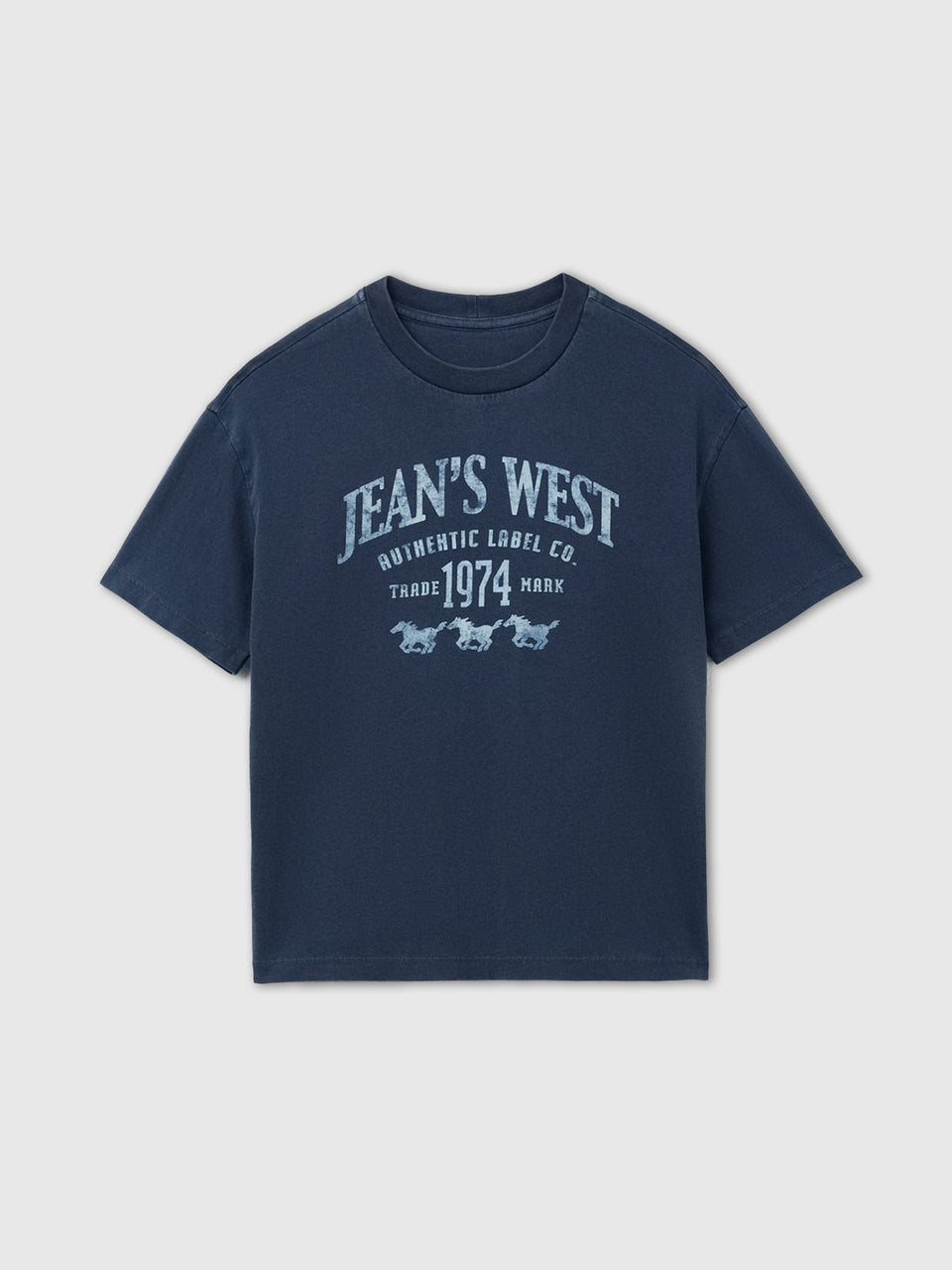 T-shirt lavagem vintage com estampa western - ucb_image_FS