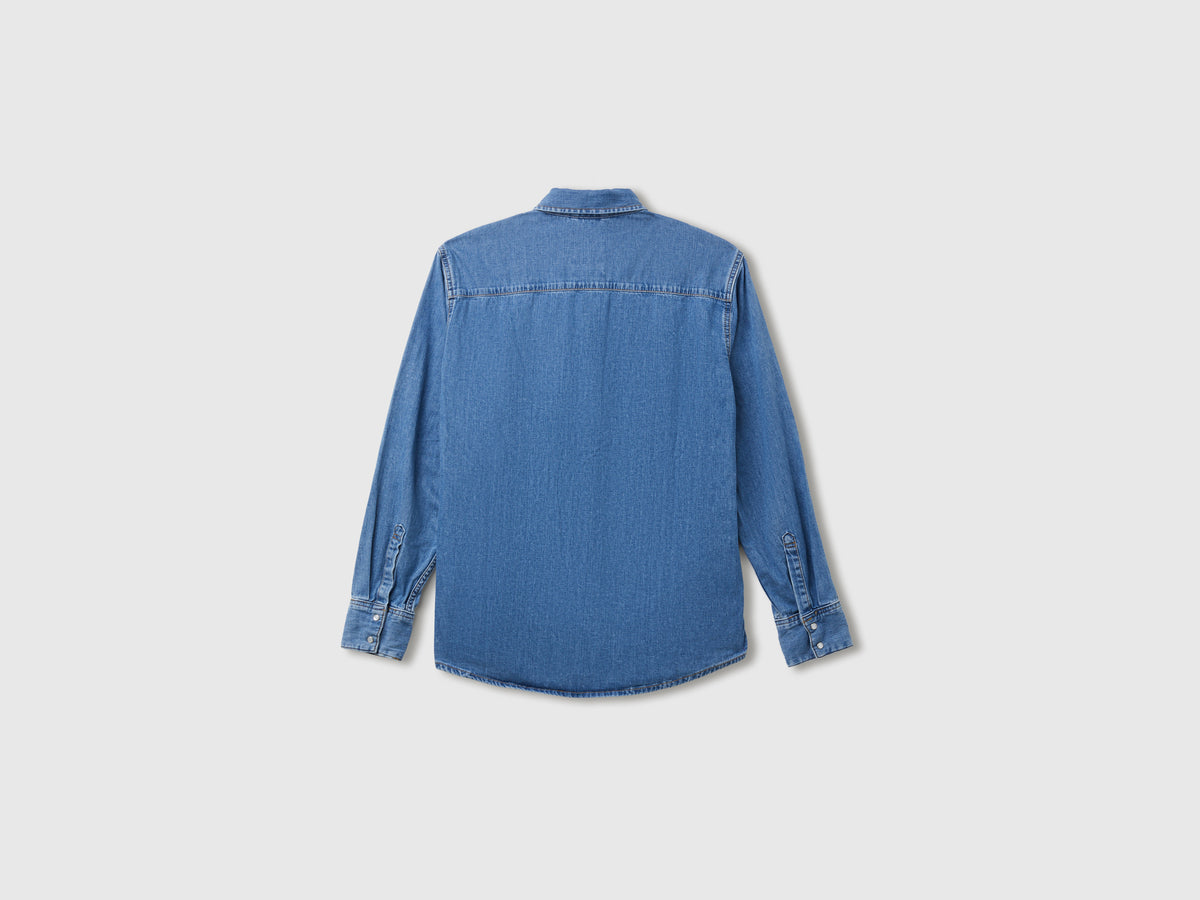 Camisa western de jeans claro - ucb_image_BS