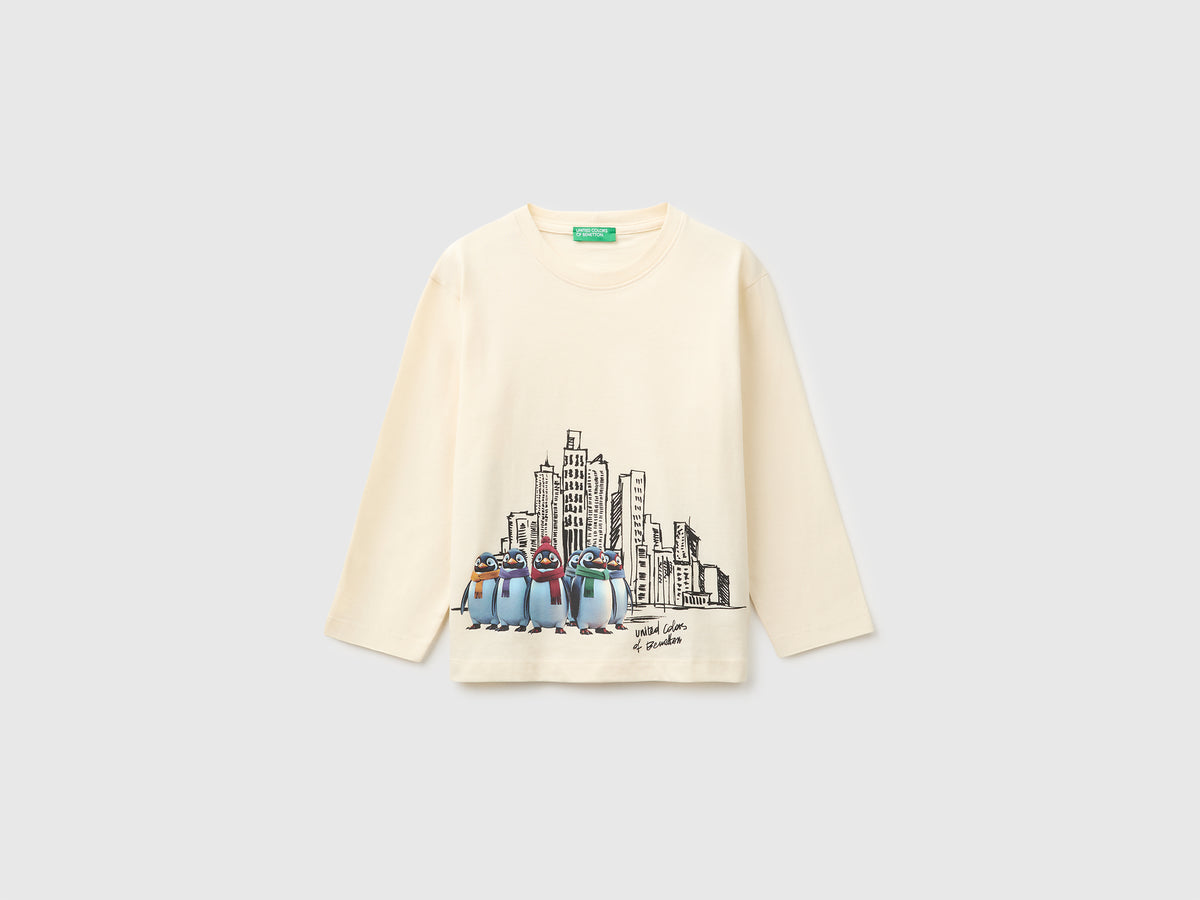 T-shirt com estampa à frente e atrás - ucb_image_FS