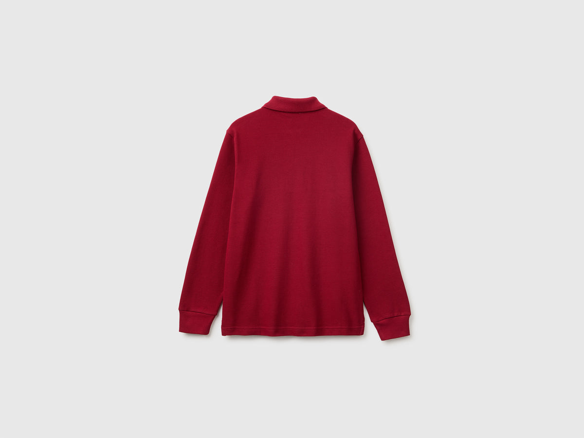 Polo de manga comprida em algodão orgânico - ucb_image_BS