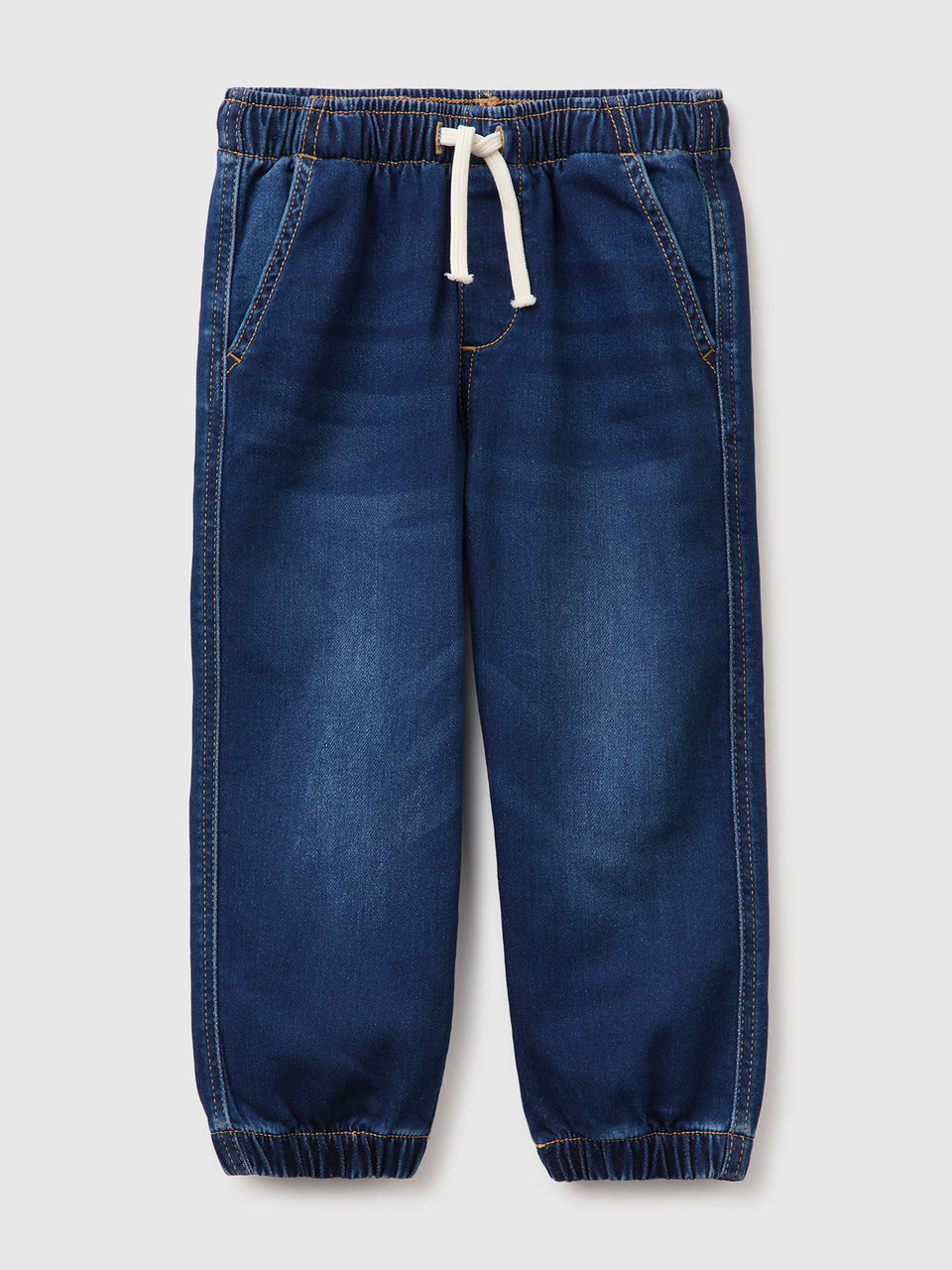 Calças em felpo efeito denim - ucb_image_FS