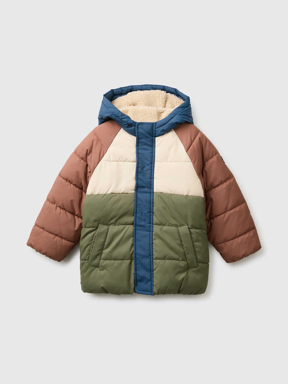 Casaco color block com interior efeito teddy - ucb_image_FS