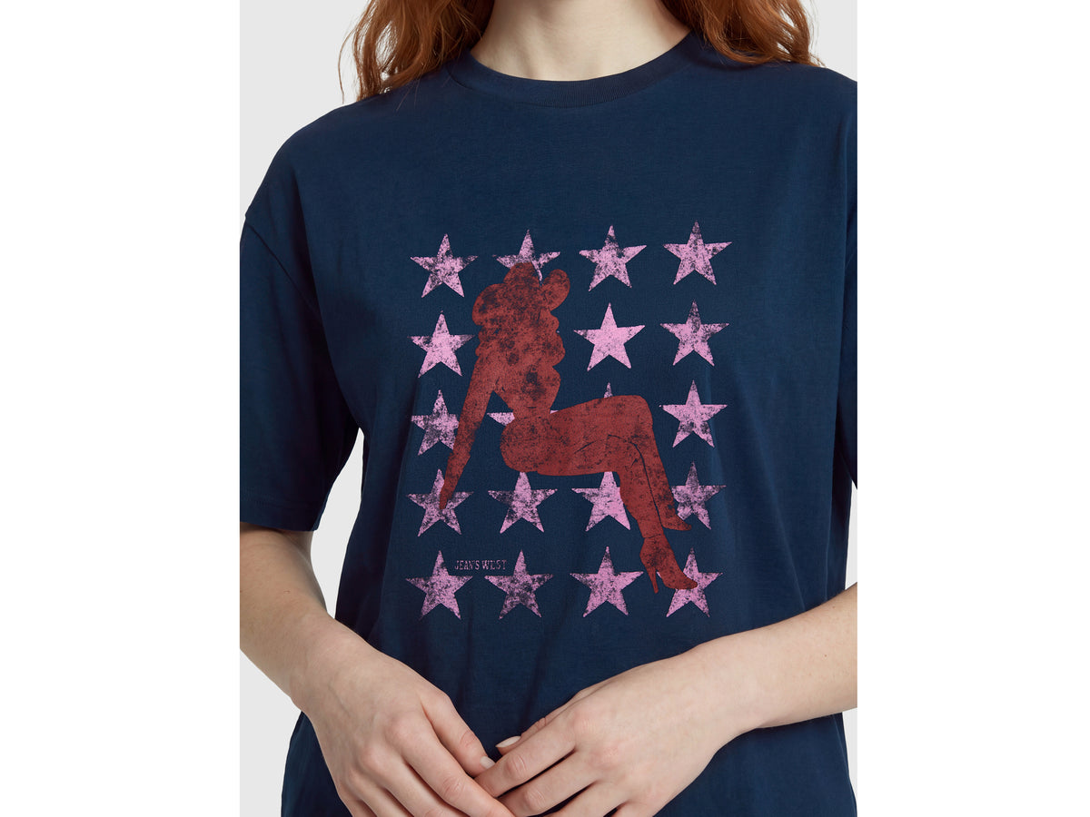 T-shirt relaxed fit com estampa western - ucb_image_FY
