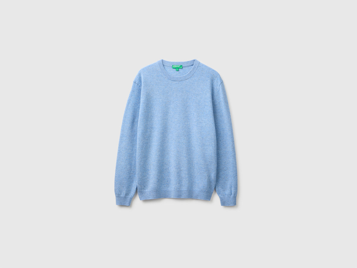 Camisola azul-celeste em pura lã Merino - ucb_image_FS