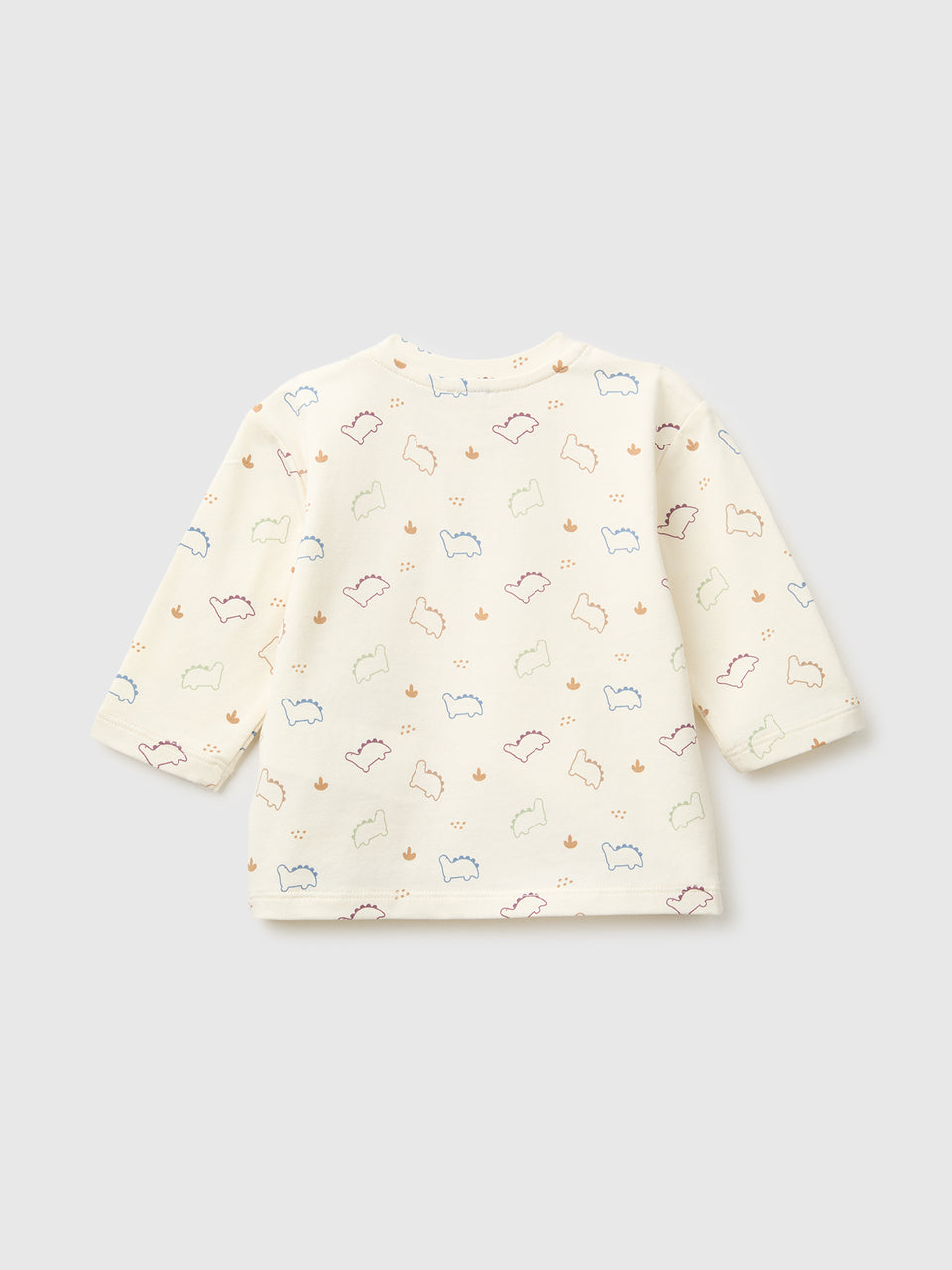 T-shirt com estampa de dinossauros em algodão stretch - ucb_image_BS