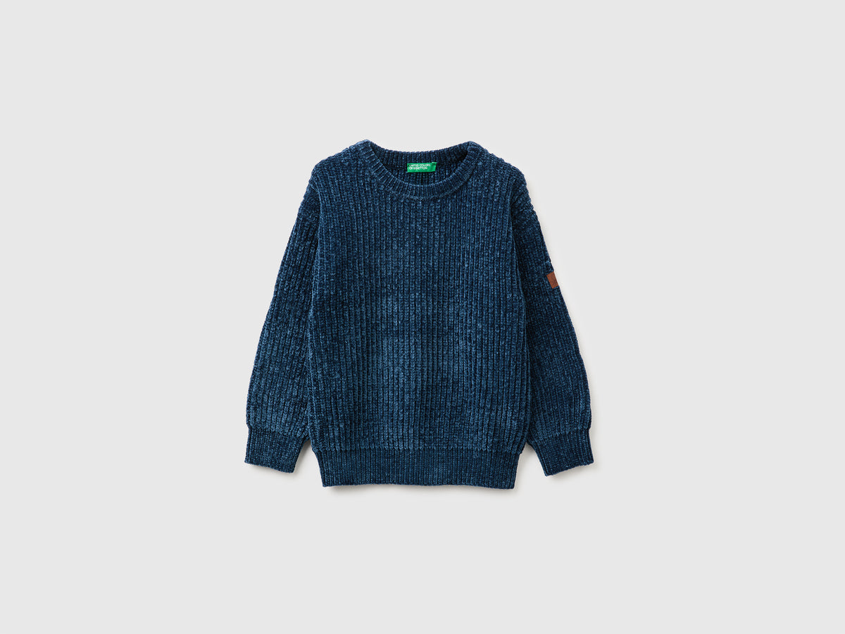 Camisola de gola redonda em chenille - ucb_image_FS