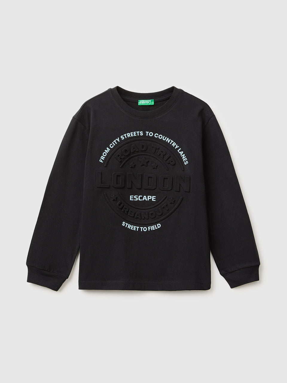 T-shirt em algodão orgânico quente com estampa em relevo - ucb_image_FS