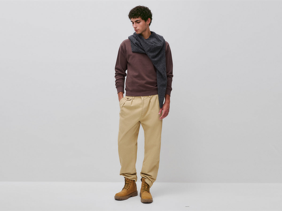 Regular-fit chinos in 100% cotton