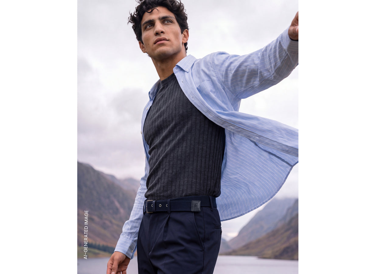 Regular fit striped shirt