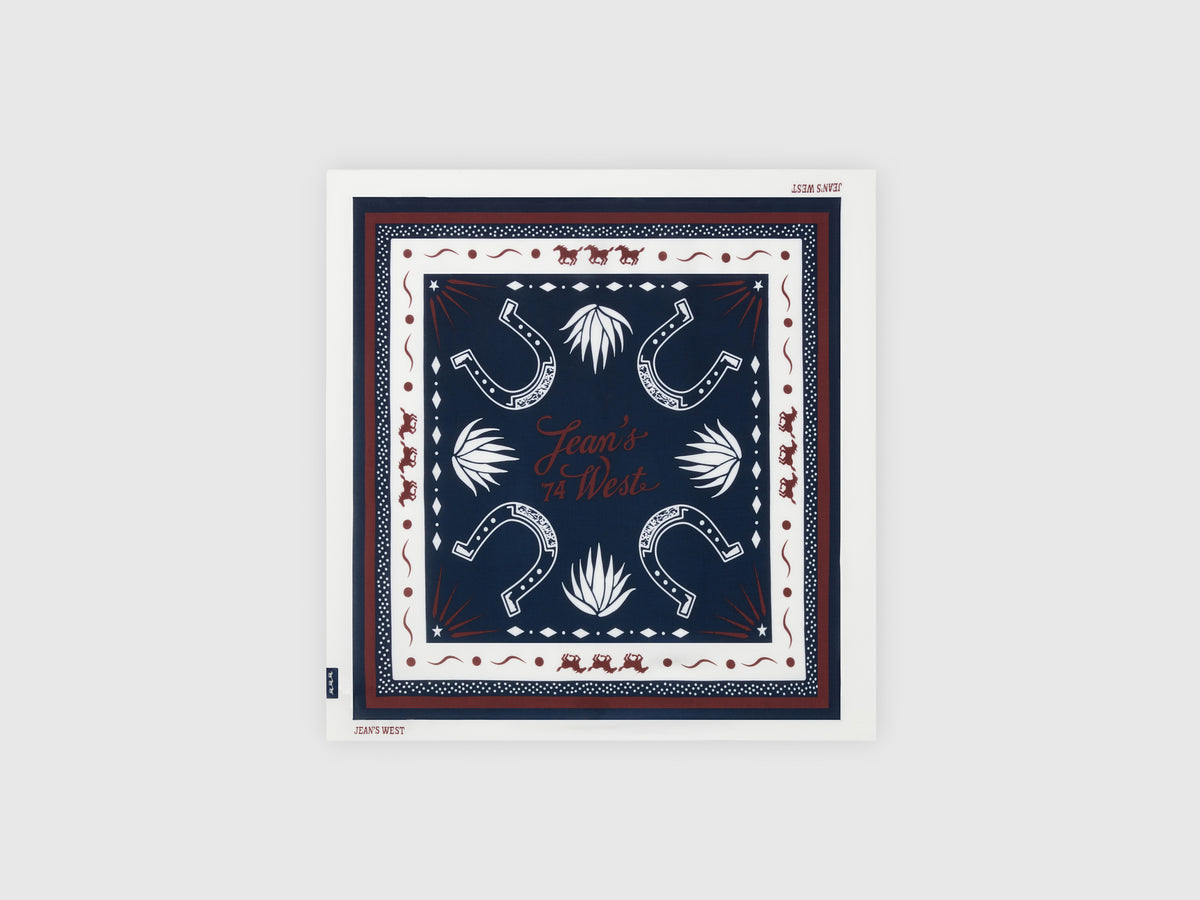100% viscose western print bandana
