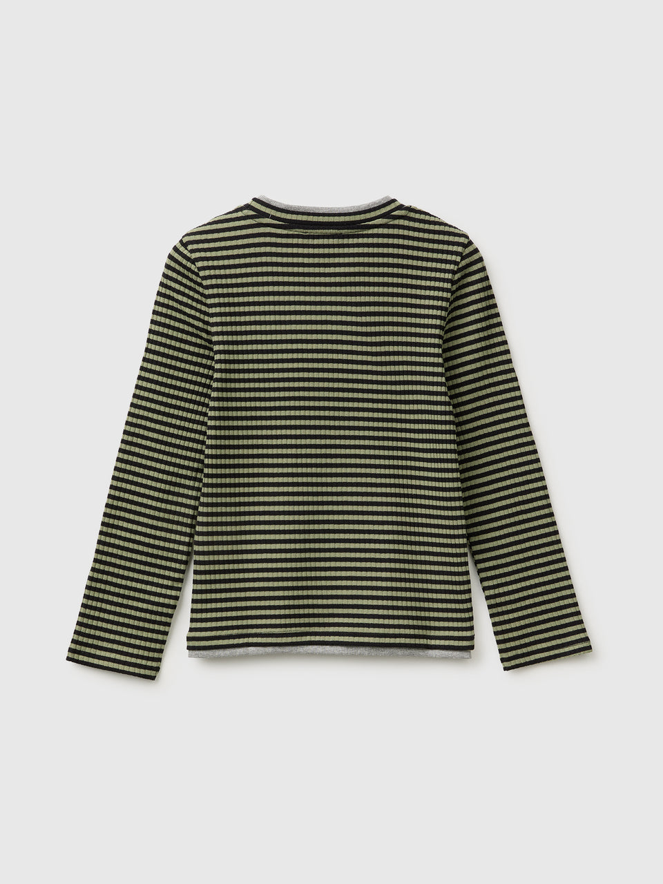 T-shirt com canelado riscado e bordado - ucb_image_BS