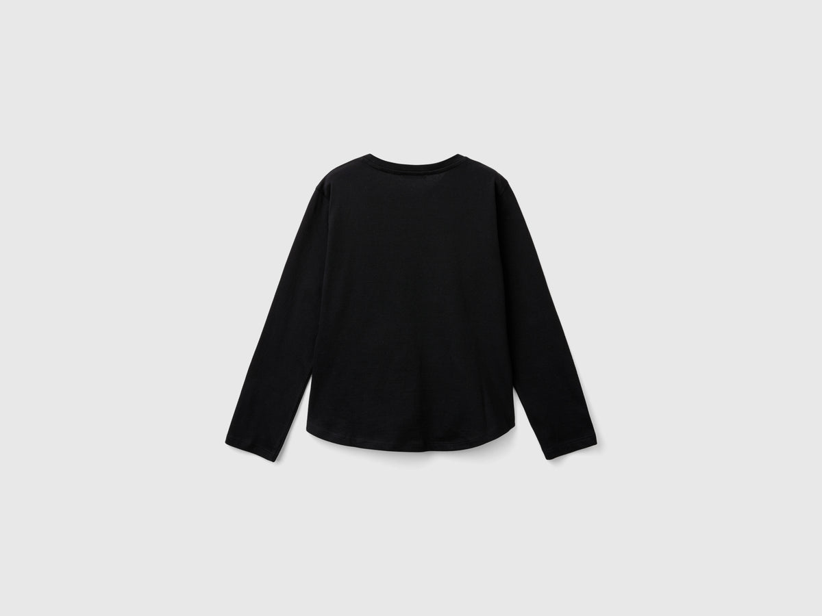 T-shirt com lantejoulas em algodão orgânico - ucb_image_BS