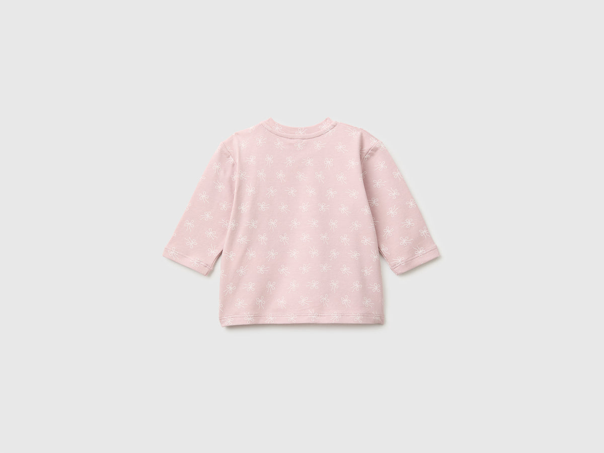 T-shirt com estampa de laços em algodão stretch - ucb_image_BS