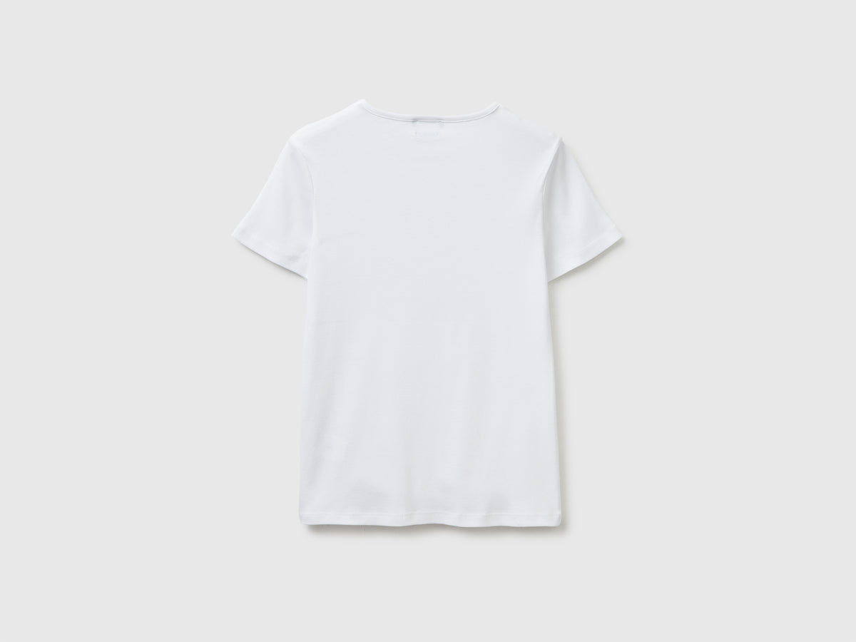 T-shirt de gola redonda slim fit - ucb_image_BS
