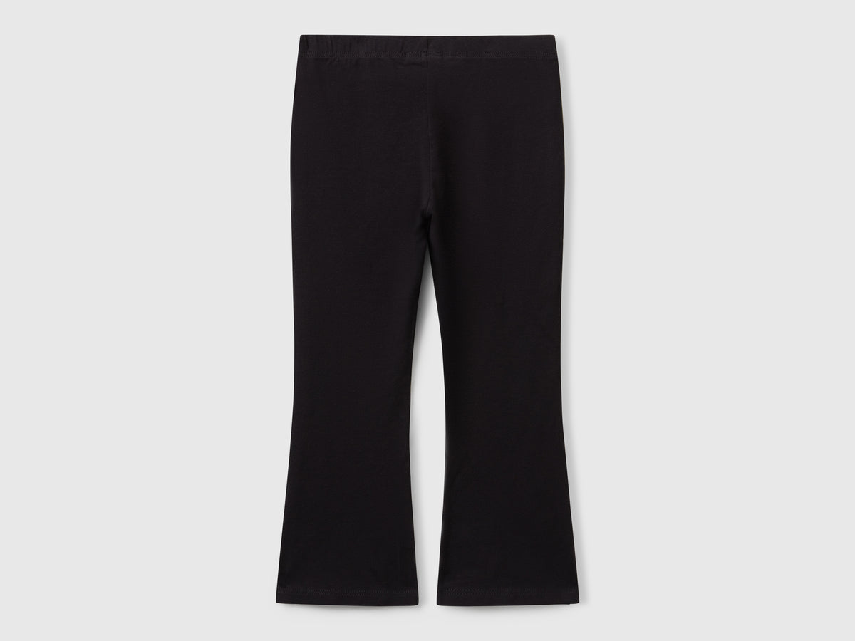 Leggings à boca-de-sino em algodão stretch - ucb_image_BS