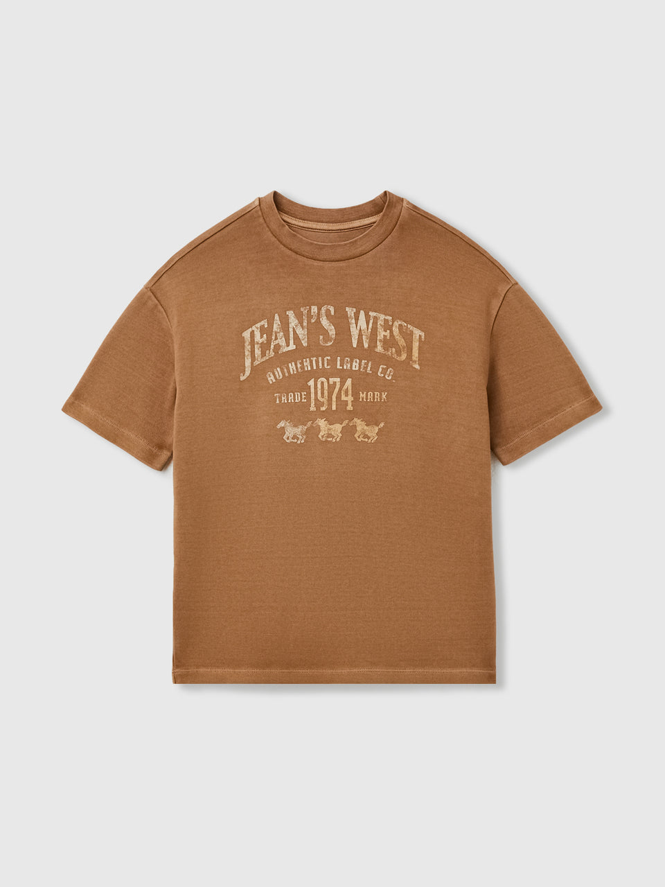 T-shirt lavagem vintage com estampa western - ucb_image_FS