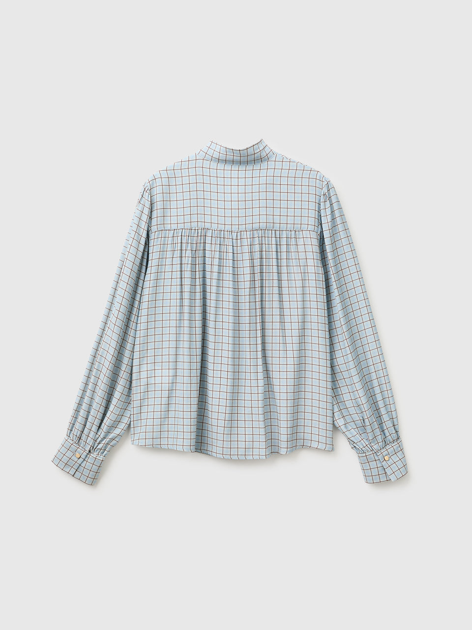 Blusa aos quadrados vichy com laço - ucb_image_BS