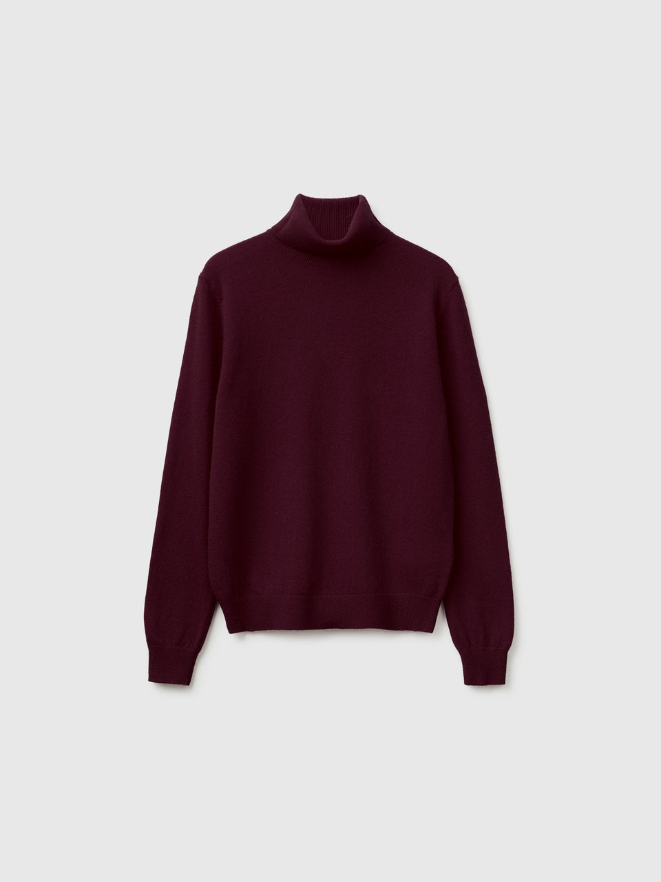 Camisola de gola alta ameixa em pura lã Merino - ucb_image_FS