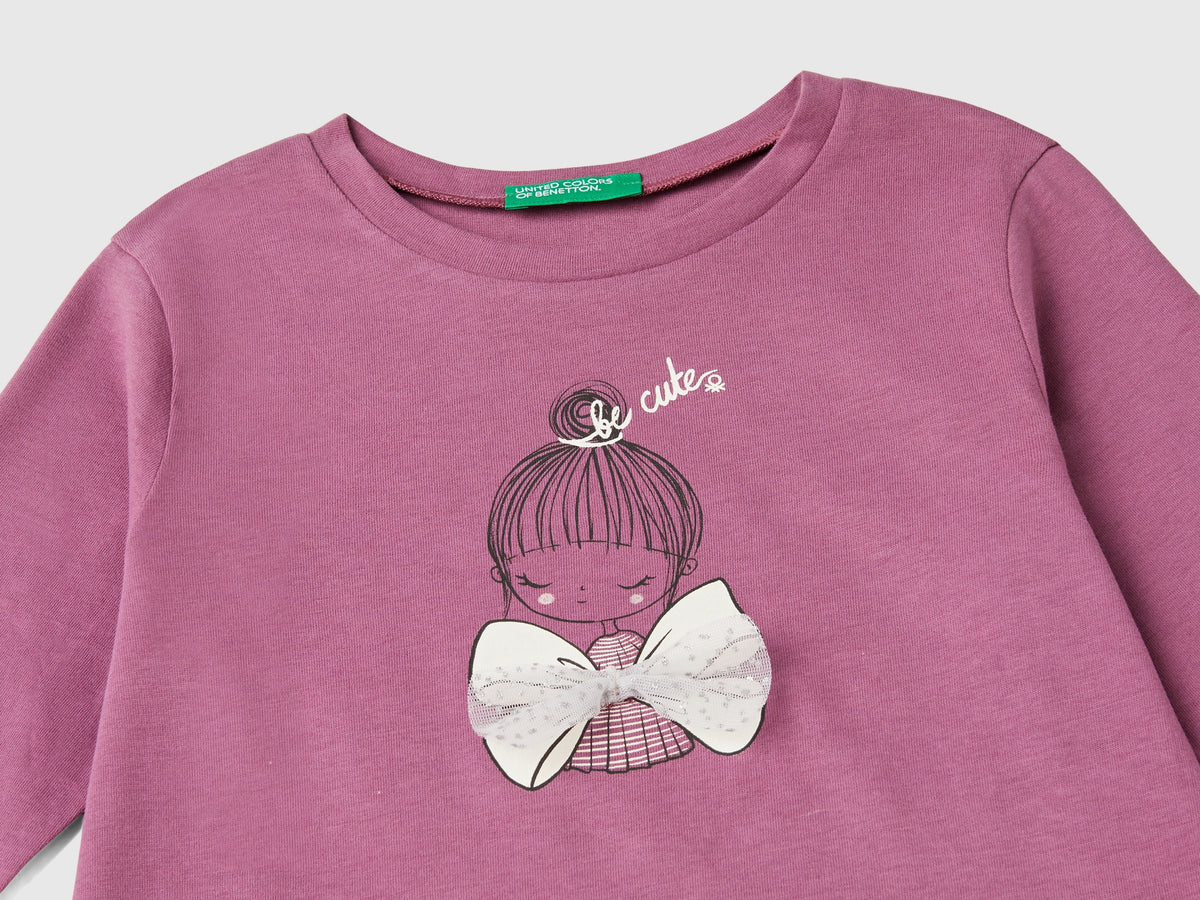 T-shirt com estampa e aplicação de tule - ucb_image_DS1