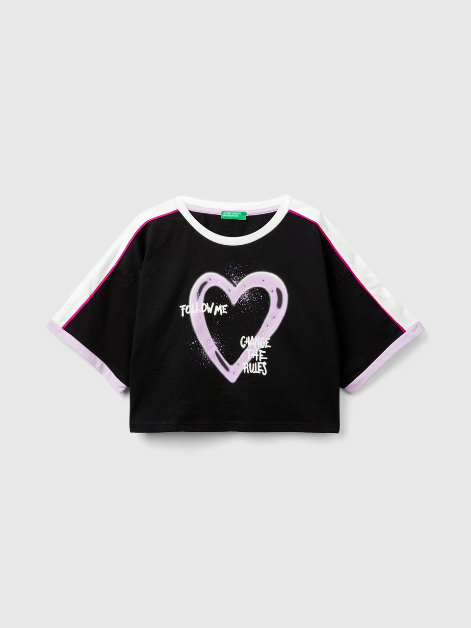 T-shirt com estampa graffiti e strass - ucb_image_FS