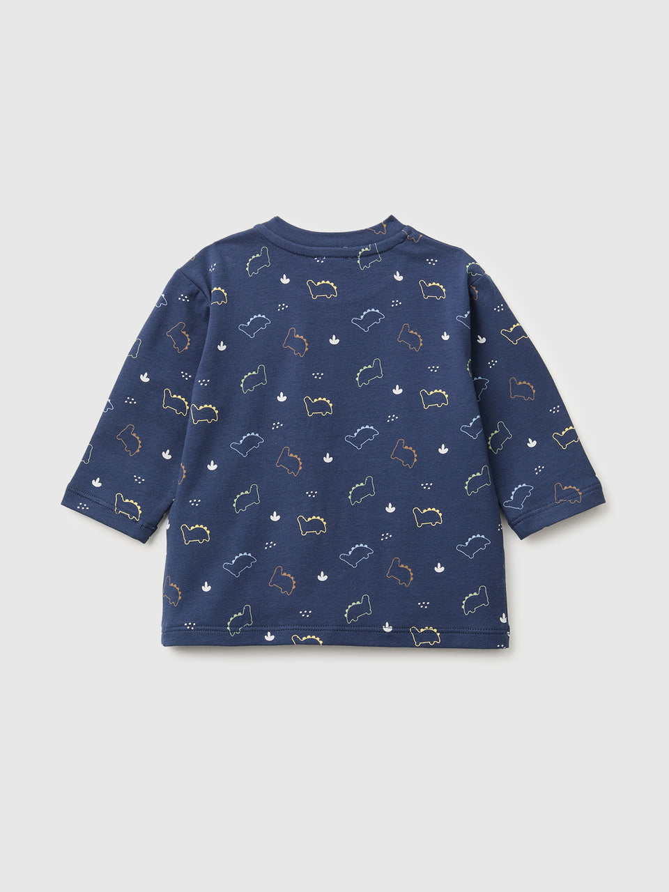 T-shirt com estampa de dinossauros em algodão stretch  - ucb_image_BS