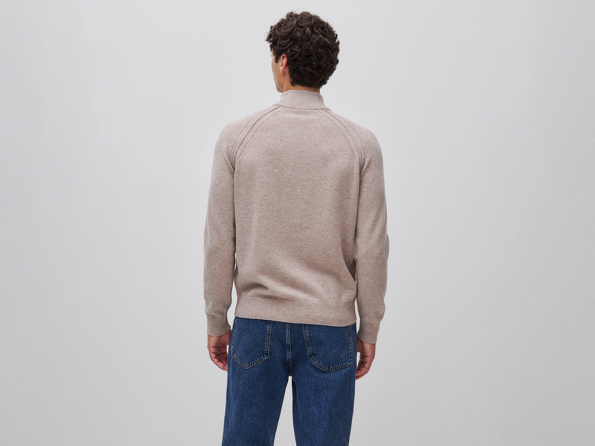 Camisola com fecho de correr 100% lã Merino - ucb_image_B