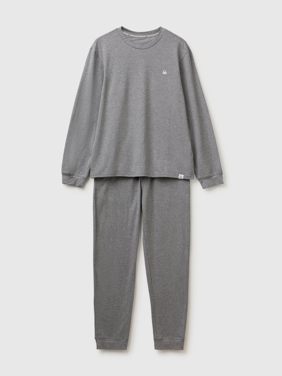 Pijama comprido com logótipo em algodão stretch - ucb_image_FS