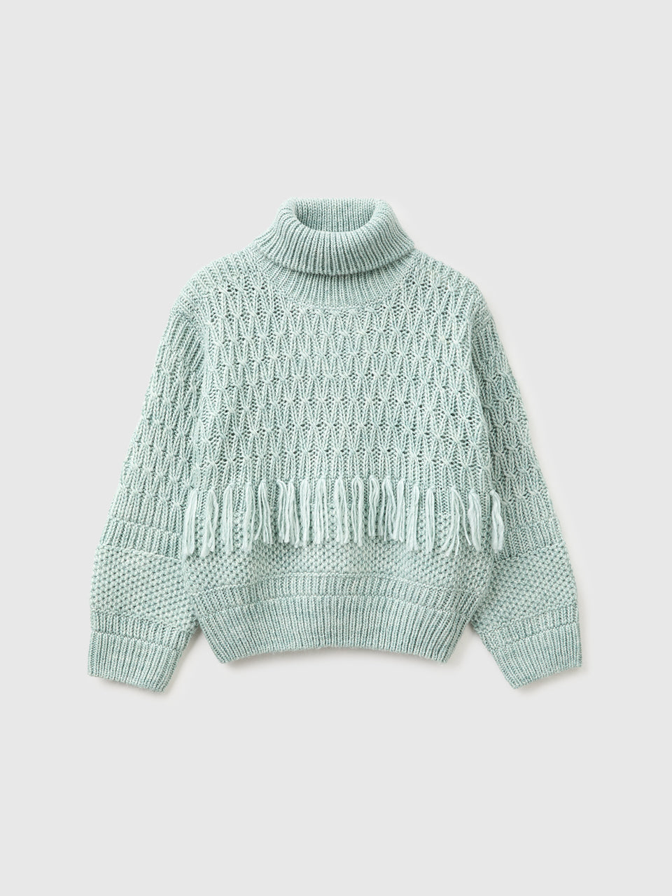 Camisola com franjas em mistura de lã - ucb_image_FS