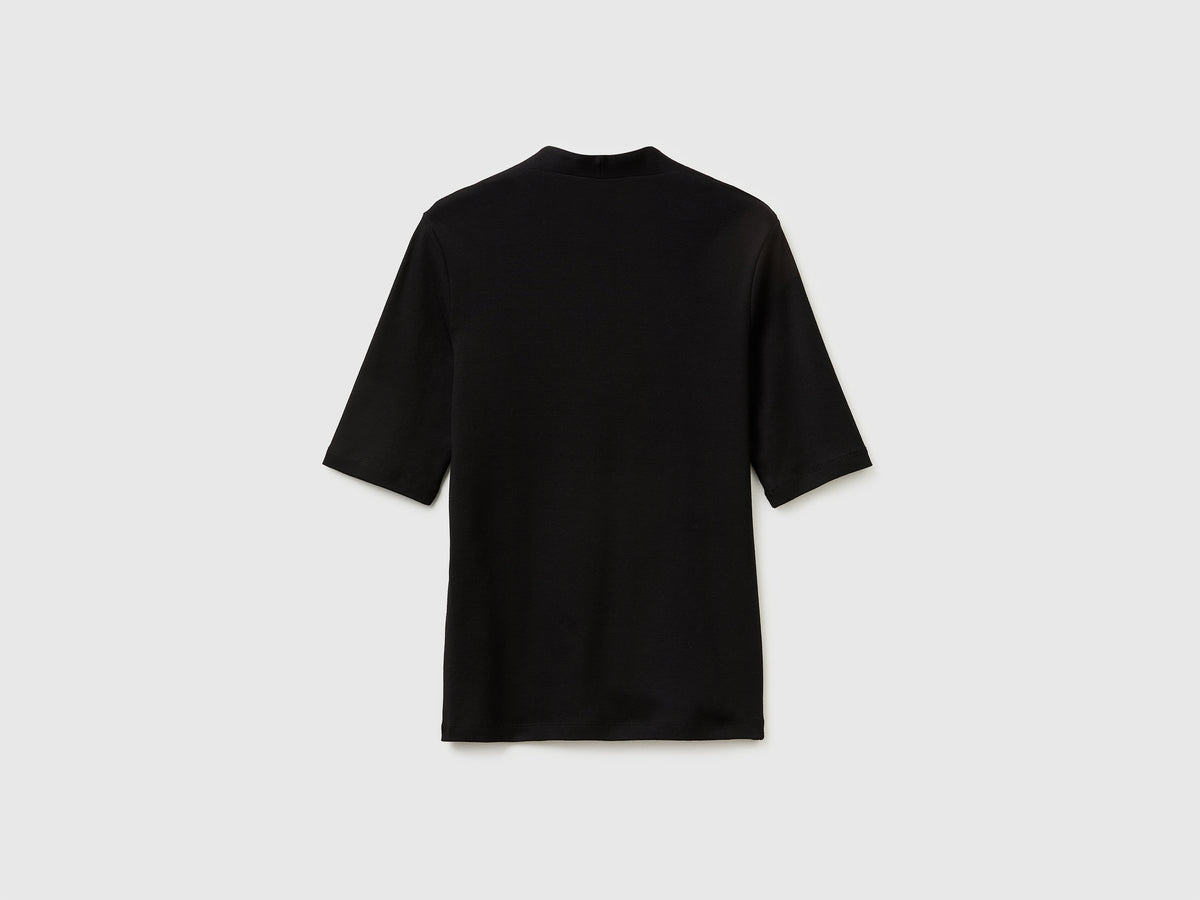 T-shirt slim fit em algodão de fibra longa - ucb_image_BS