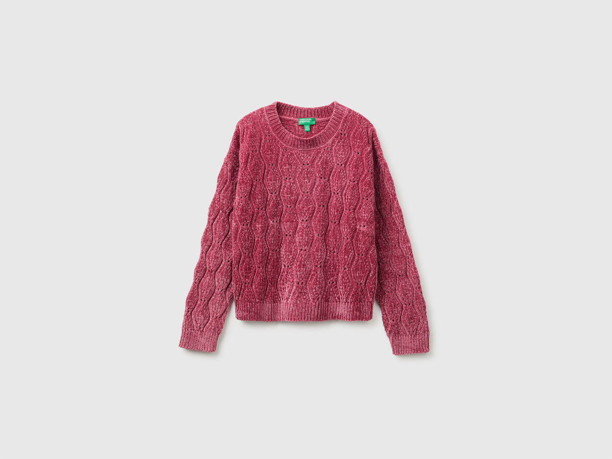 Camisola de gola redonda em chenille - ucb_image_FS