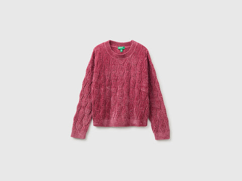 Camisola de gola redonda em chenille - ucb_image_FS