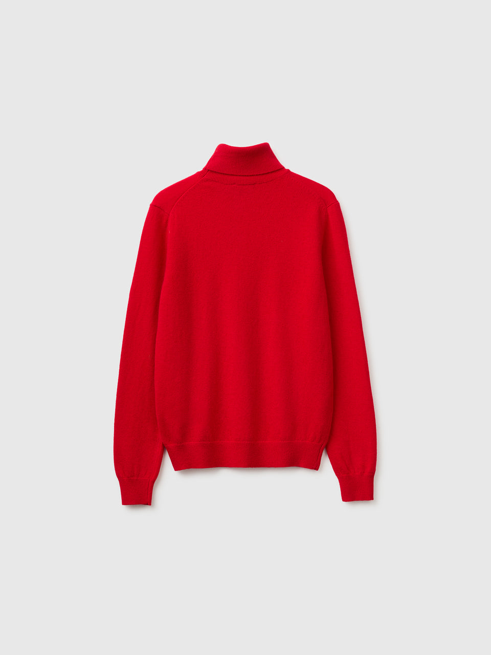 Camisola de gola alta vermelho-ameixa em pura lã Merino - ucb_image_BS