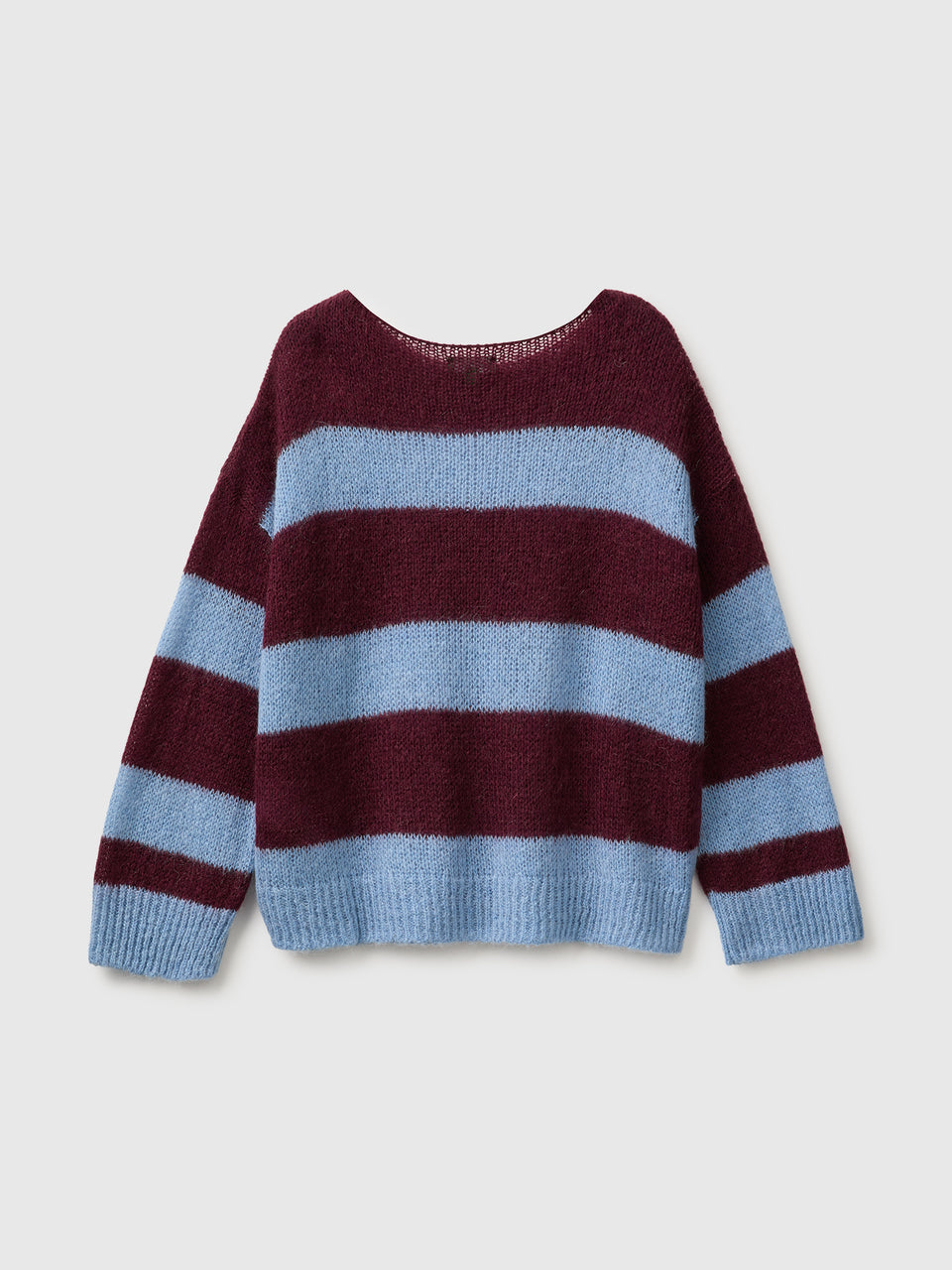 Camisola em mistura de mohair às riscas bicolor boxy fit - ucb_image_BS