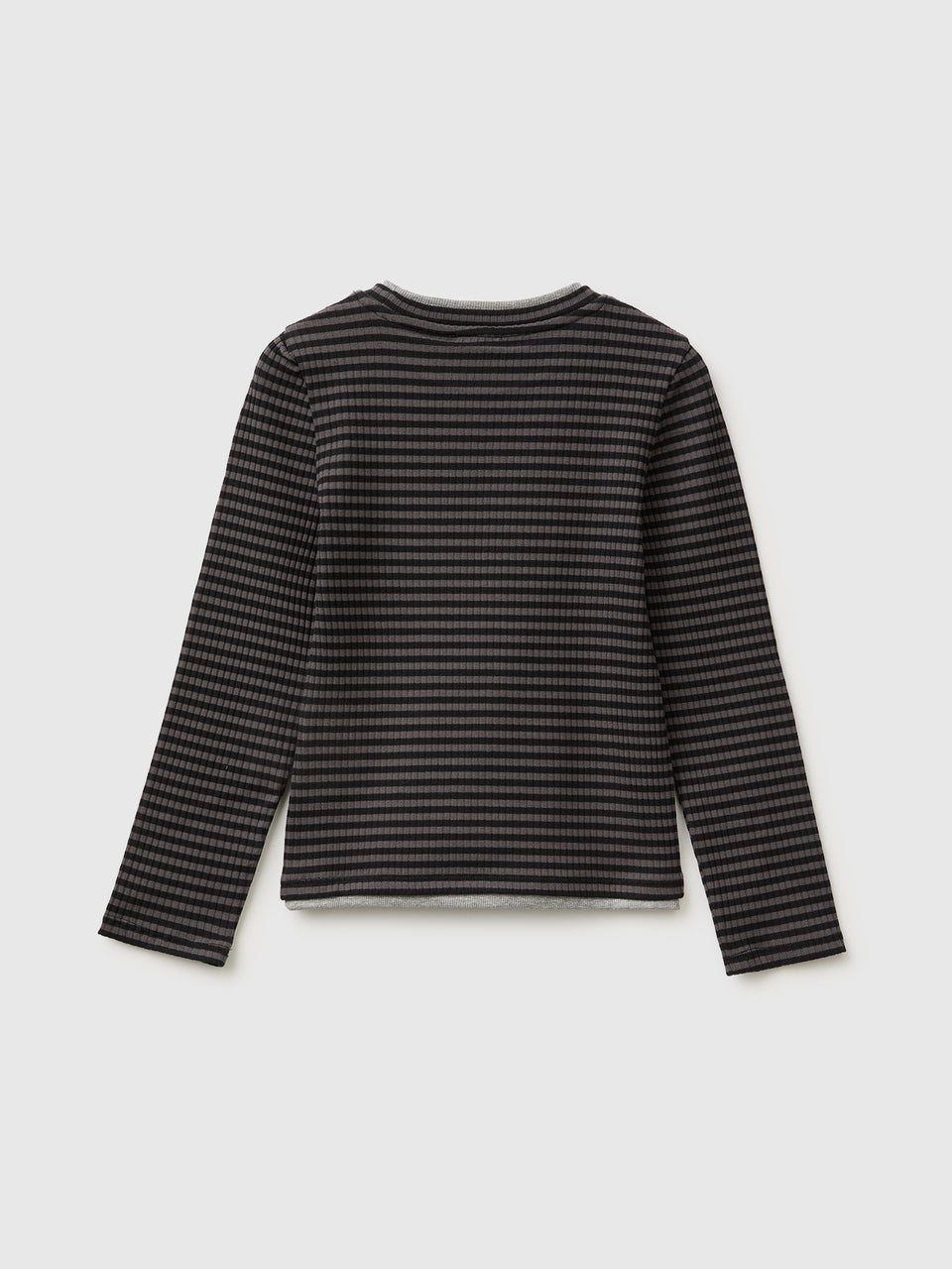 T-shirt com canelado riscado e bordado - ucb_image_BS