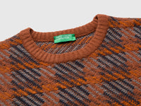 Camisola tartan em mistura de algodão e lã - ucb_image_DS1