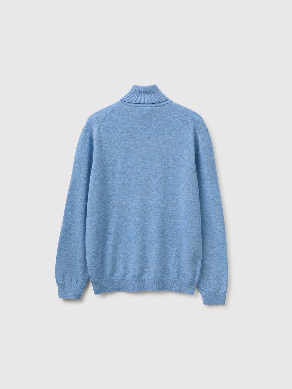 Camisola de gola alta azul-celeste em pura lã Merino - ucb_image_BS