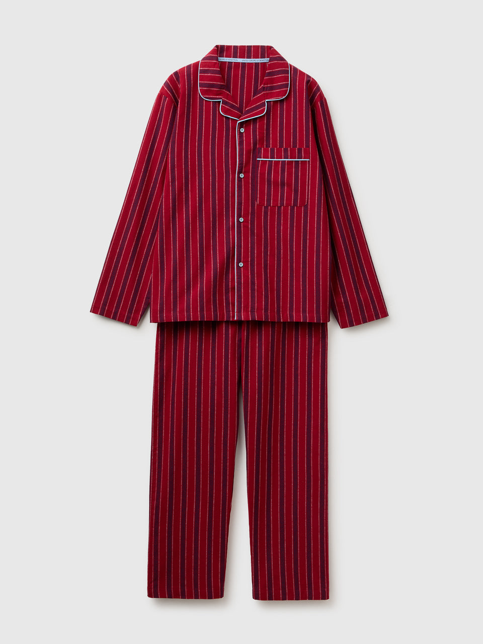 Pijama aberto em flanela às riscas - ucb_image_FS