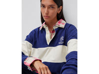 Polo azul-escuro Benetton Rugby 100% algodão - ucb_image_FY