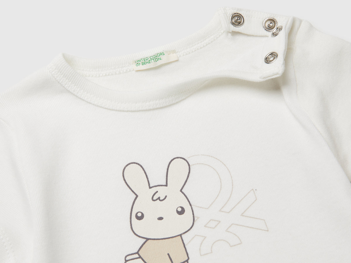 Logo print t-shirt in organic cotton - ucb_image_DS1