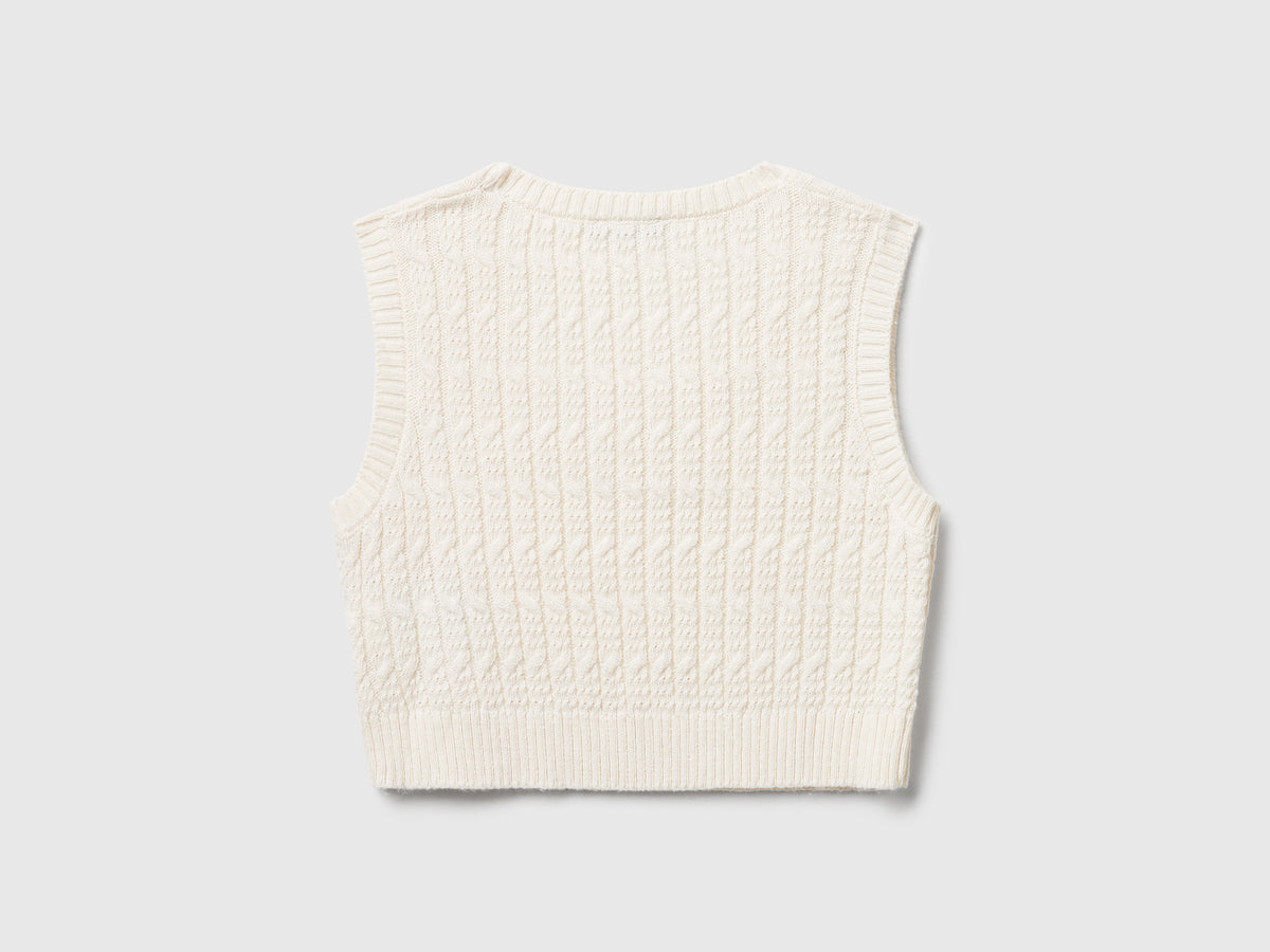Gilet in maglia con trecce - ucb_image_BS