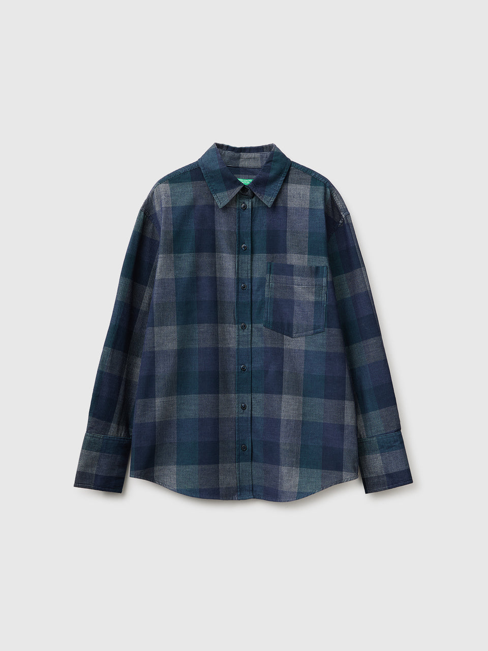 Camisa aos quadrados de veludo canelado - ucb_image_FS