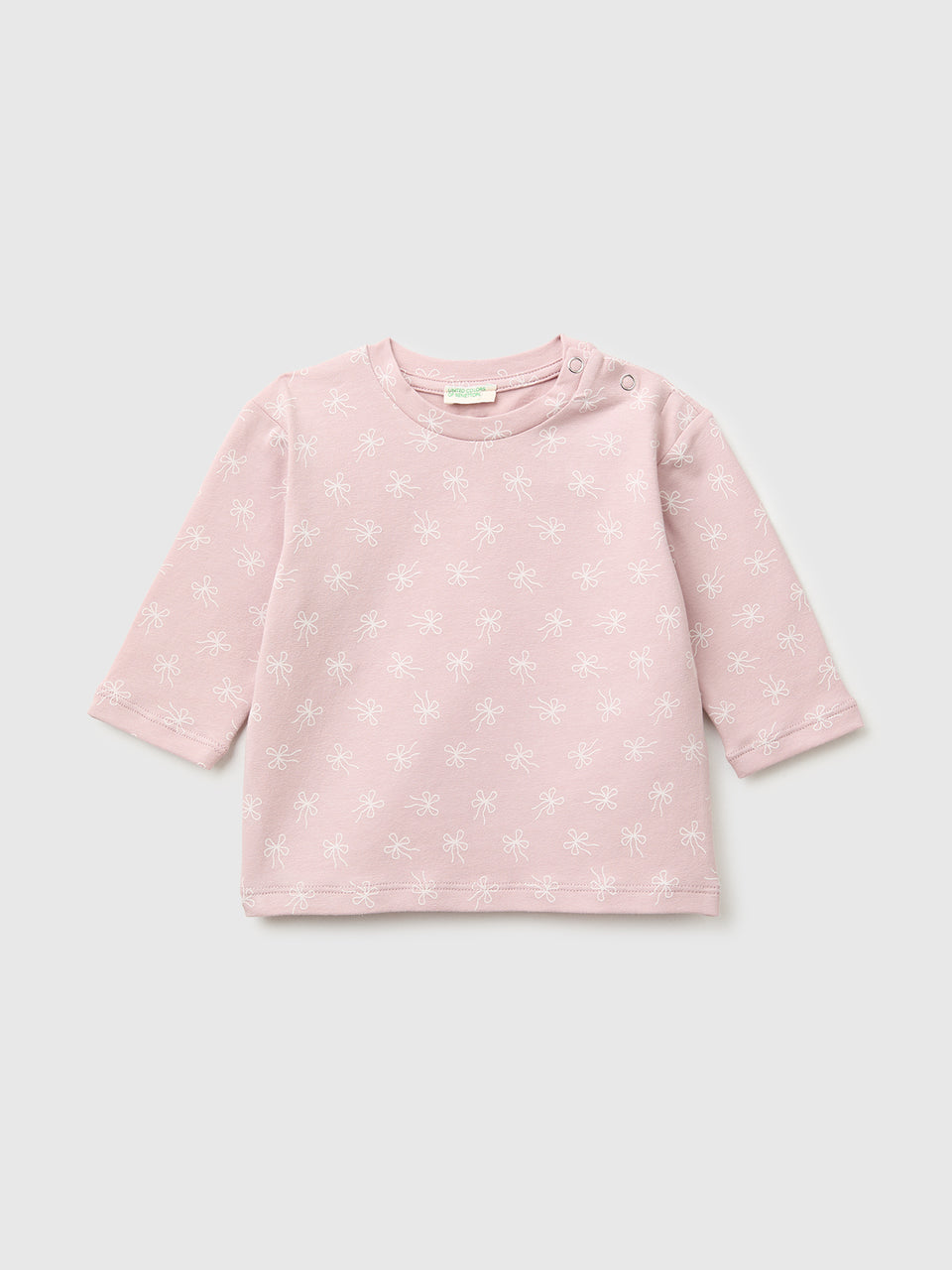 T-shirt com estampa de laços em algodão stretch  - ucb_image_FS