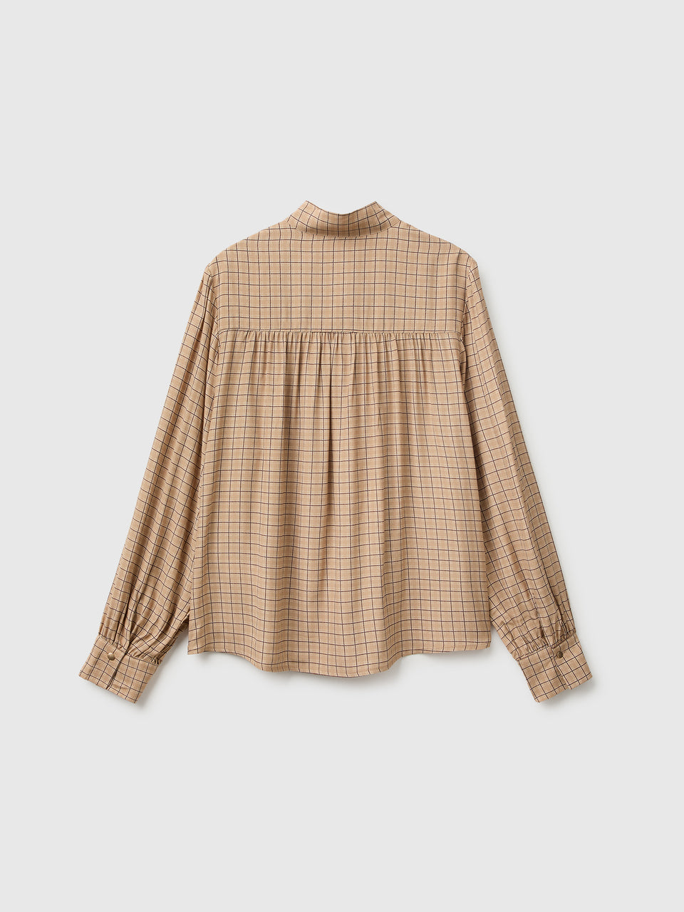 Blusa aos quadrados vichy com laço - ucb_image_BS