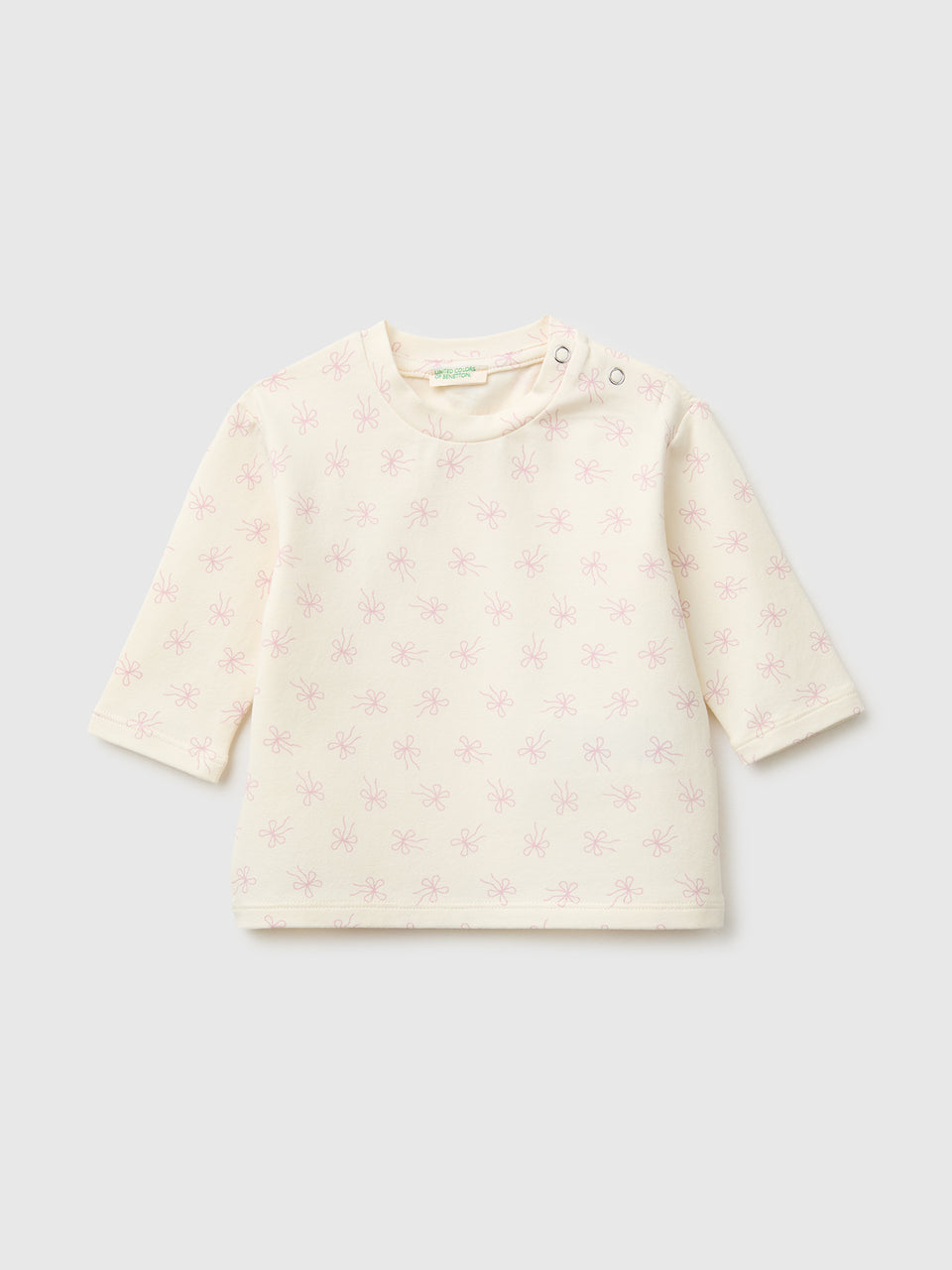 T-shirt com estampa de laços em algodão stretch  - ucb_image_FS