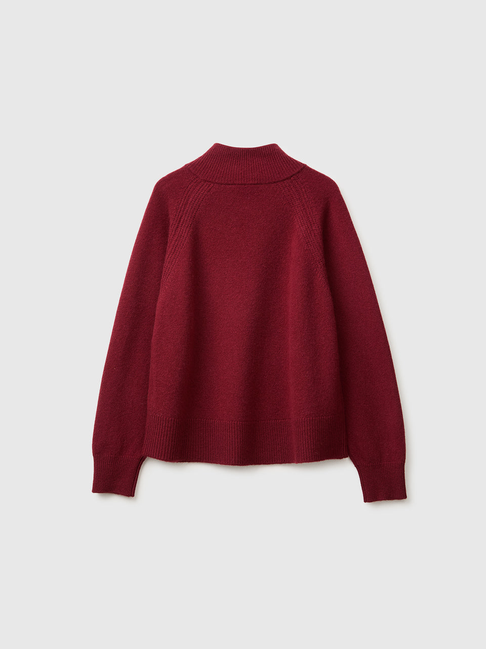 Camisola de gola alta com botões 100% lã - ucb_image_BS