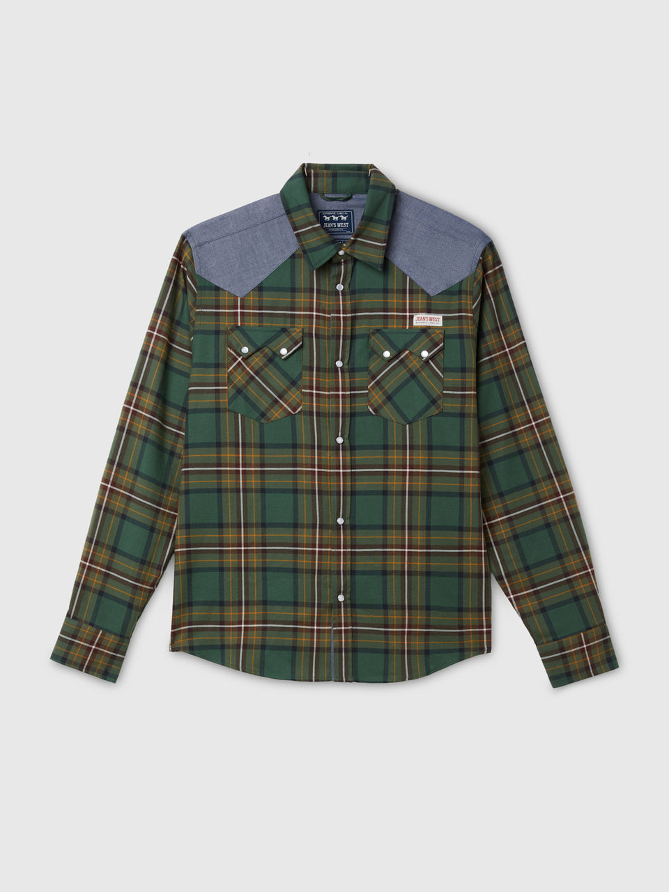 Camisa western em flanela aos quadrados - ucb_image_FS