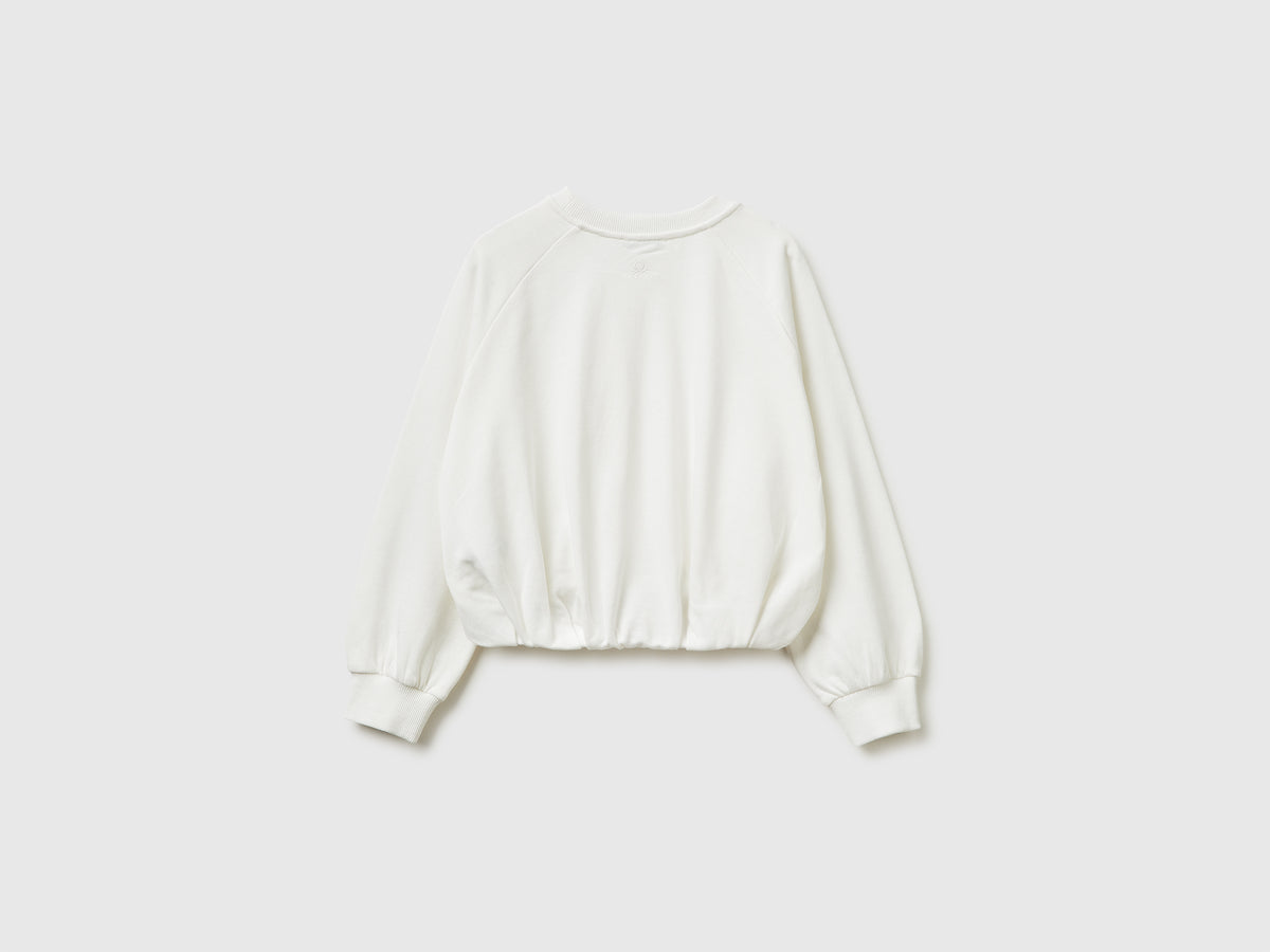 Oversized sweatshirt with jewel patch - ucb_image_BS