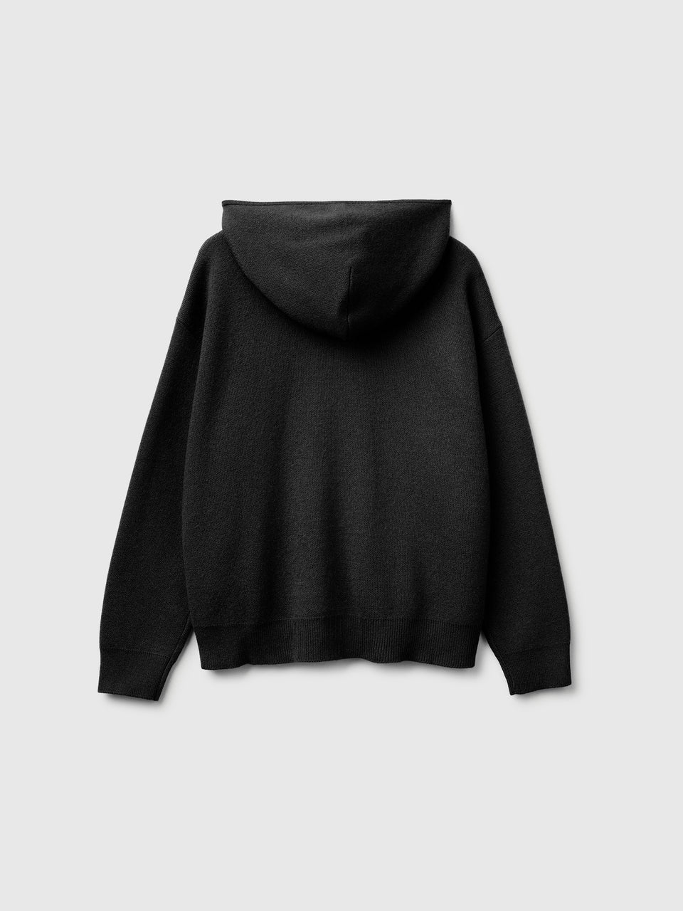 Camisola com fecho de correr e capuz em mistura de lã e caxemira - ucb_image_BS