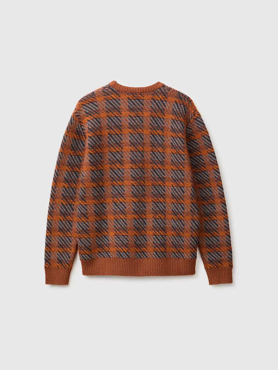 Camisola tartan em mistura de algodão e lã - ucb_image_BS