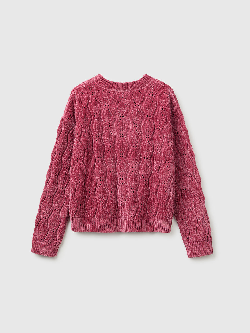 Camisola de gola redonda em chenille - ucb_image_BS